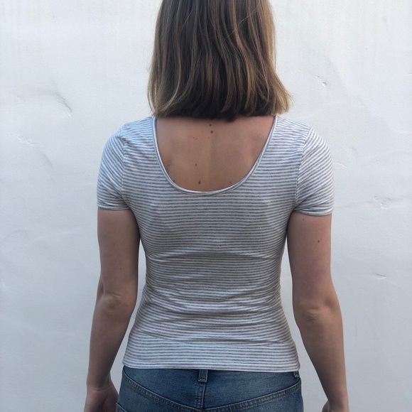 BONGO Fitted Layering Striped Tee - Picture 6 of 6